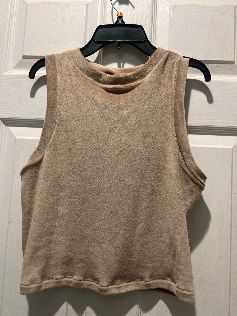 SKIMS Beige Tank Top Sleeveless Cropped Crew